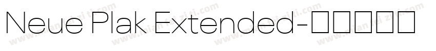 Neue Plak Extended字体转换